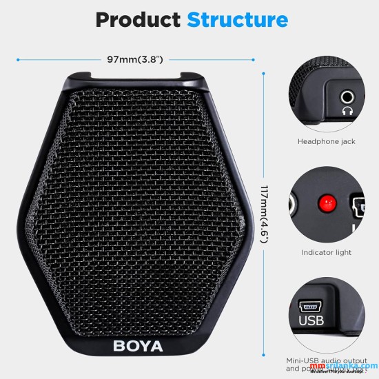 BOYA BY-MC2 CONFERENCE MICROPHONE (6M)